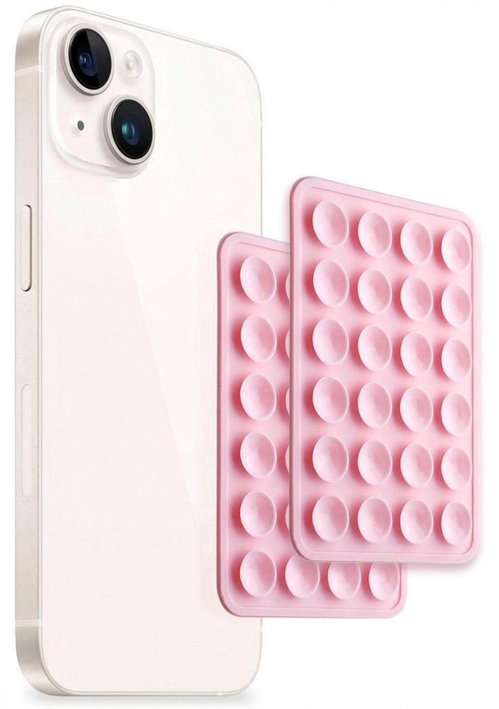 Selencia  2er-Pack Telefonhalter Saugnapf - Hellrosa Produktbild 