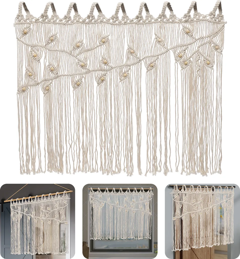 Rideau d'intérieur beige occultant léger pour fenêtre et porte d'entrée