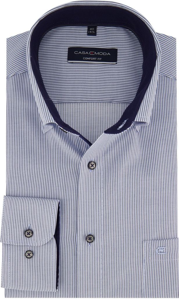 Casa Moda Hemd blau Comfort Fit bügelfrei
