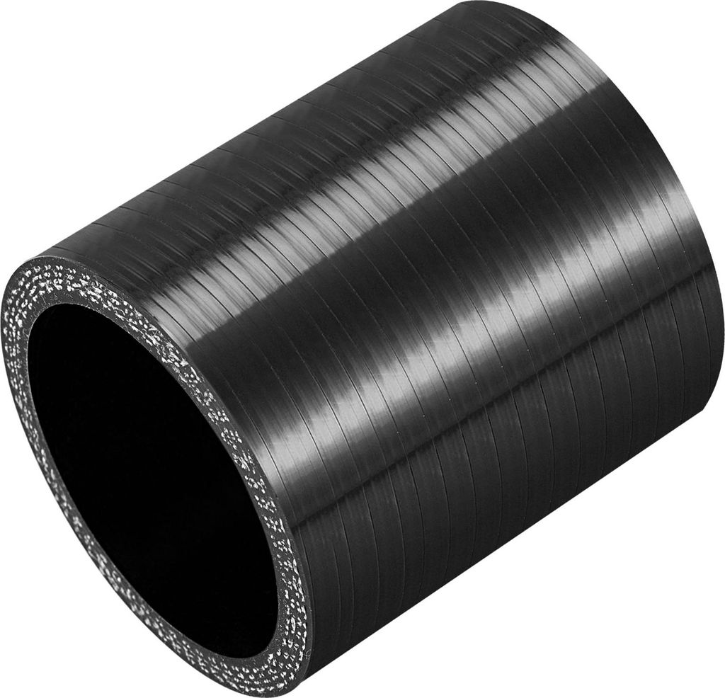 Gerader Silikonverbinder Silikonschlauch Ladedruckschlauch Turborohr Schlauch Ø54mm 54*76*5mm Schwarz für Auto