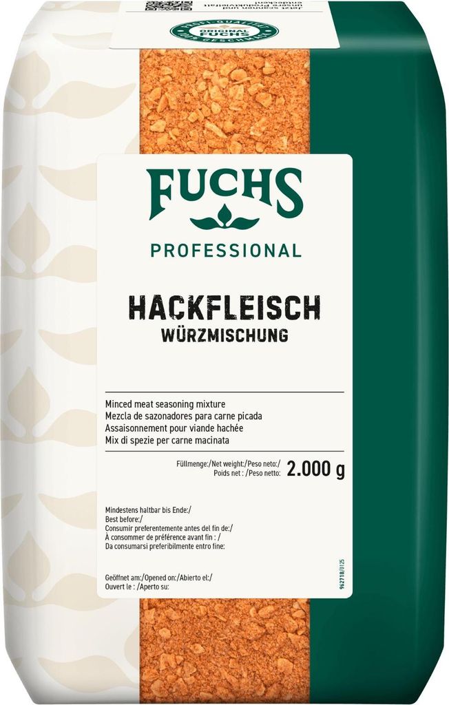 Fuchs Professional Hackfleisch Würzmischung fein abgestimmt Produktbild 