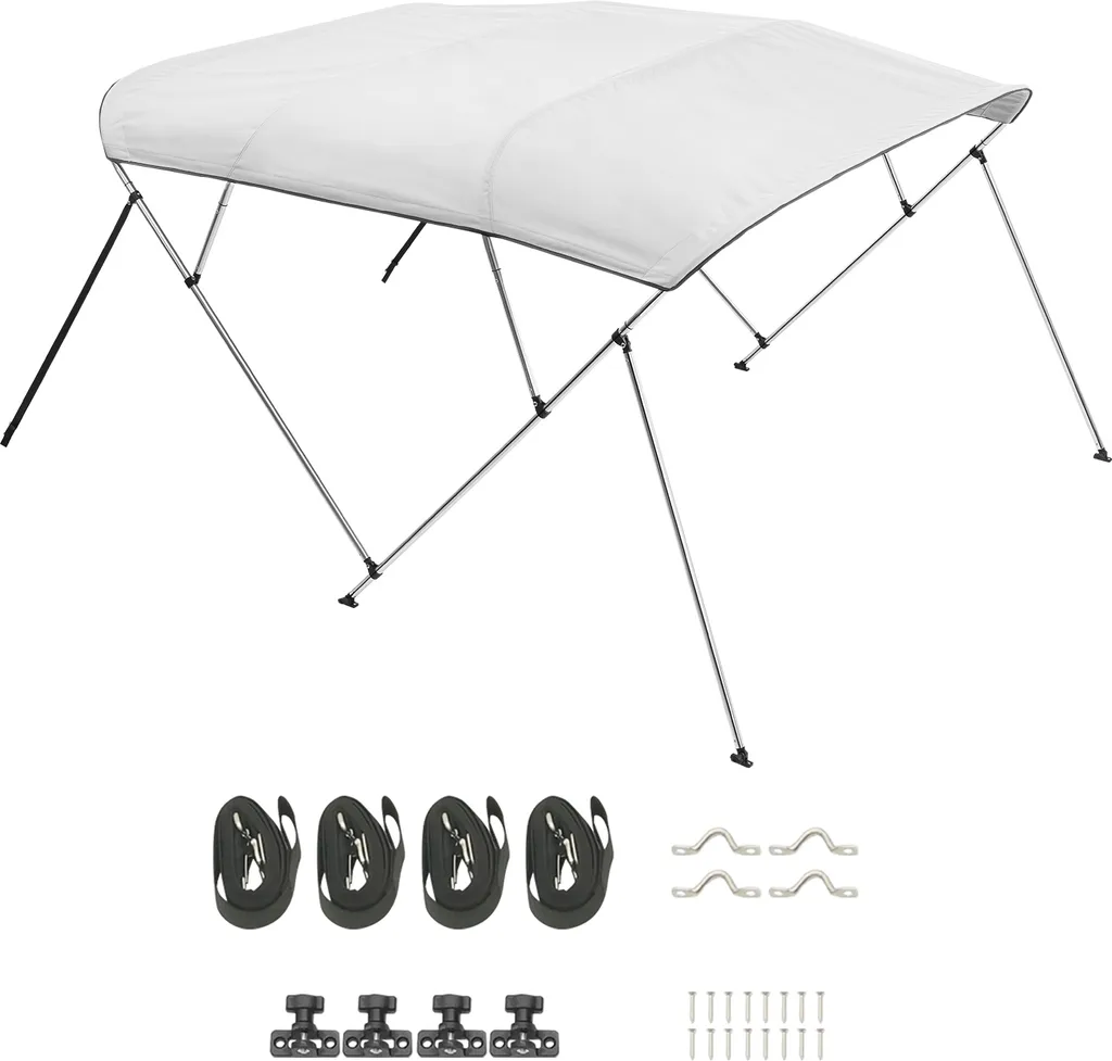 Tendalino SucceBuy 4 Archi Grigio Chiaro per Barche 170-183 cm