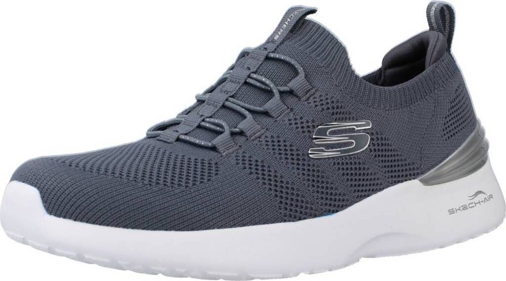 Skechers Skech-Air Dynamight - Perfect Steps - Charcoal / Silber Polyester Größe: 36 Normal