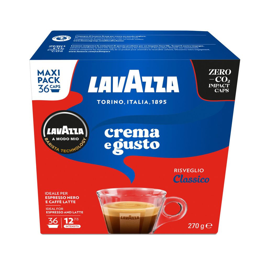 Kaffeekapseln A Modo Mio 36 Stück LAVAZZA CREMA E GUSTO MAXI