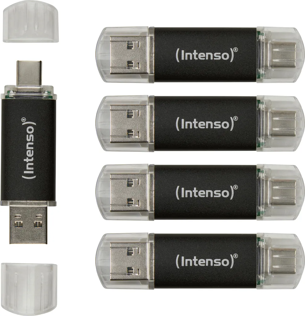 Clé USB-C Intenso Twist Line 3539585 USB 3.2 32 Go - Lot de 5 Unités