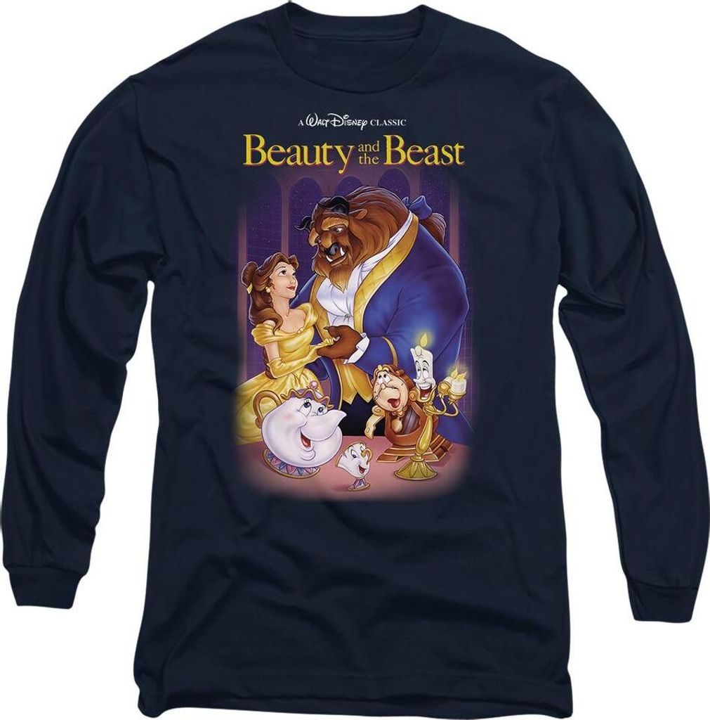 Beauty And The Beast - T-Shirt für Herren/Damen Uni TV14858 (S) (Marineblau)