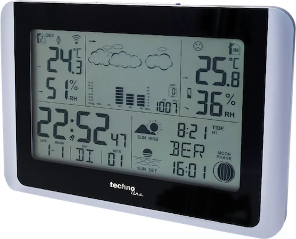 Technoline WS 6767 Station météo multi-zones avec affichage digital