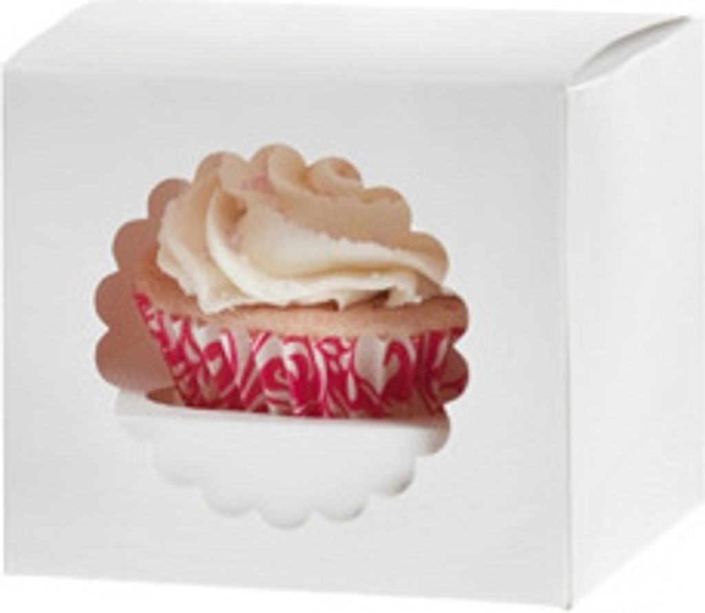 1er Cupcake Box, weiß Produktbild 