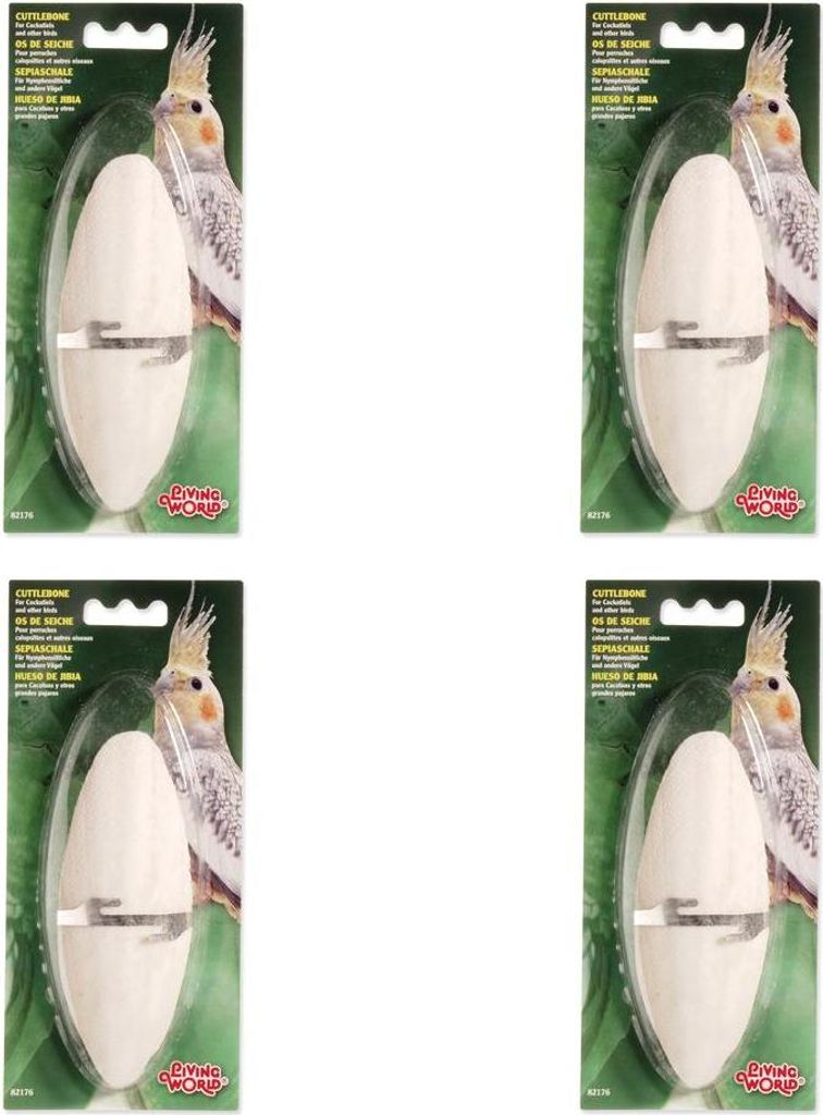 Sepiaschale Living World mit Halter groß / Packung 4 Stk.