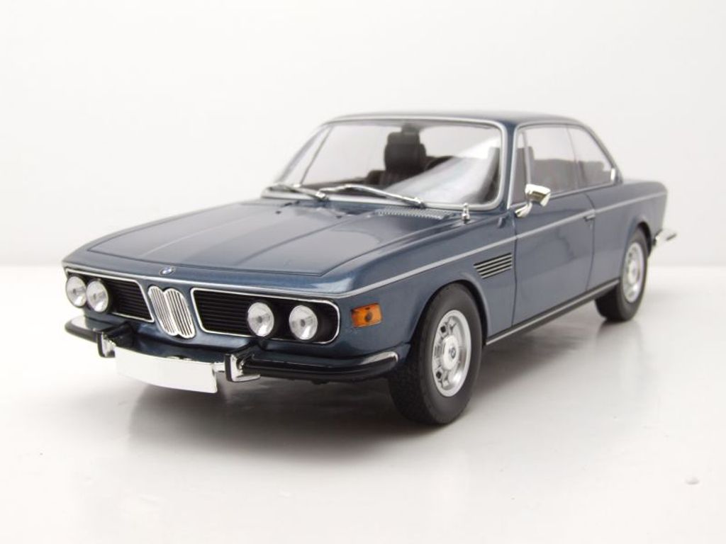Modèle Réduit Minichamps BMW 2800 CS Bleu Métallique 1968 - Échelle 1/18 - Neuf
