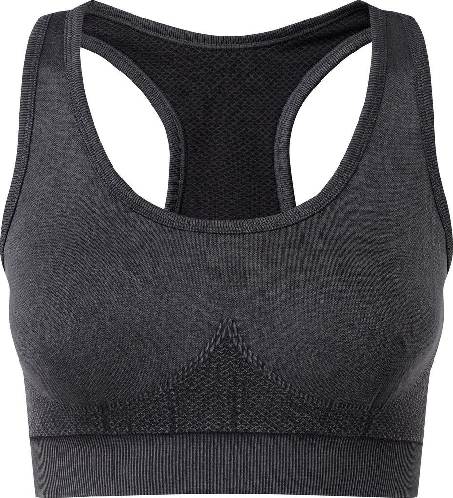 TriDri - Sport-BH, Nahtlos für Damen RW7684 (XS) (Jeans-Schwarz)