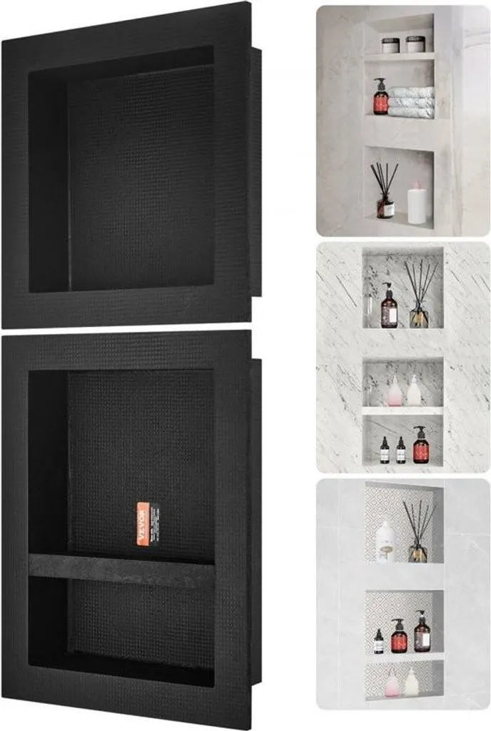 Niche murale triple couche étanche 10x40x101cm en XPS prête à carreler