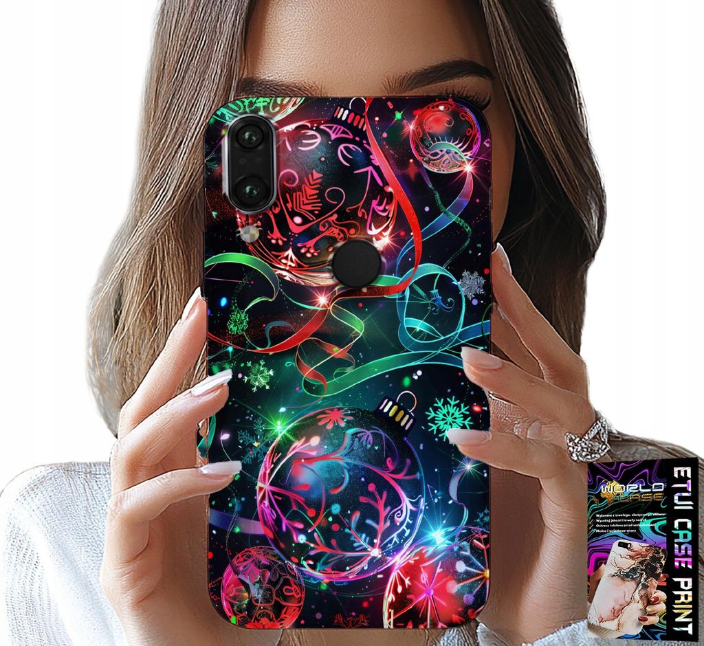 Hülle Für Huawei Y7 2019 - Weihnachtskugeln, Weihnachtsbaum, Hülle + Film