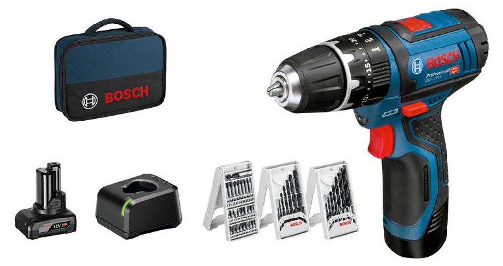 Akku-Schlagbohrschrauber GSB 12V-15, 1 x Akku GBA 12V 4.0Ah Produktbild 