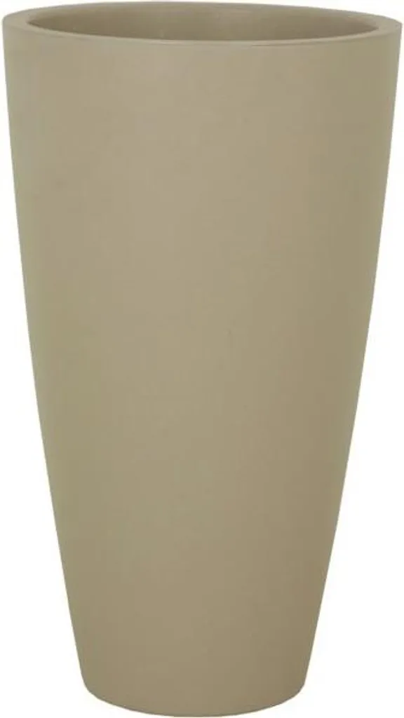 Grand Bac à Fleurs Design 70cm Gris Calcaire - Pot de Jardin Robuste