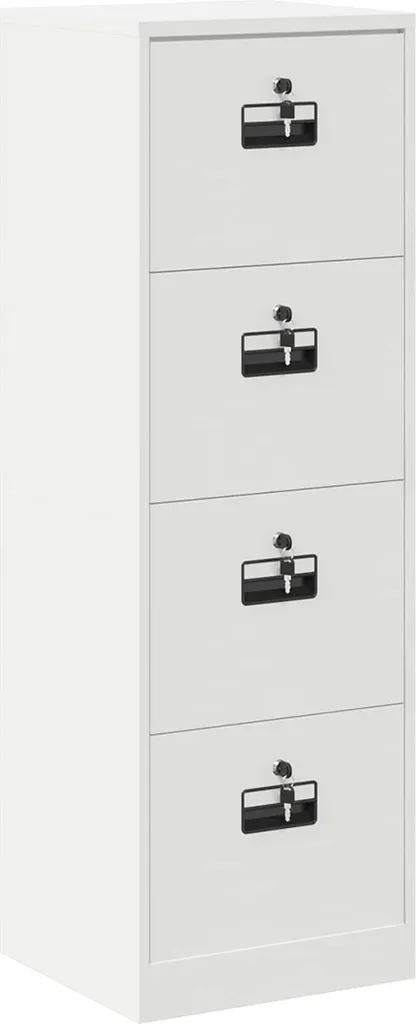 vidaXL Armadio Archivio Giallo Senape 44x50x106,5 cm Acciaio