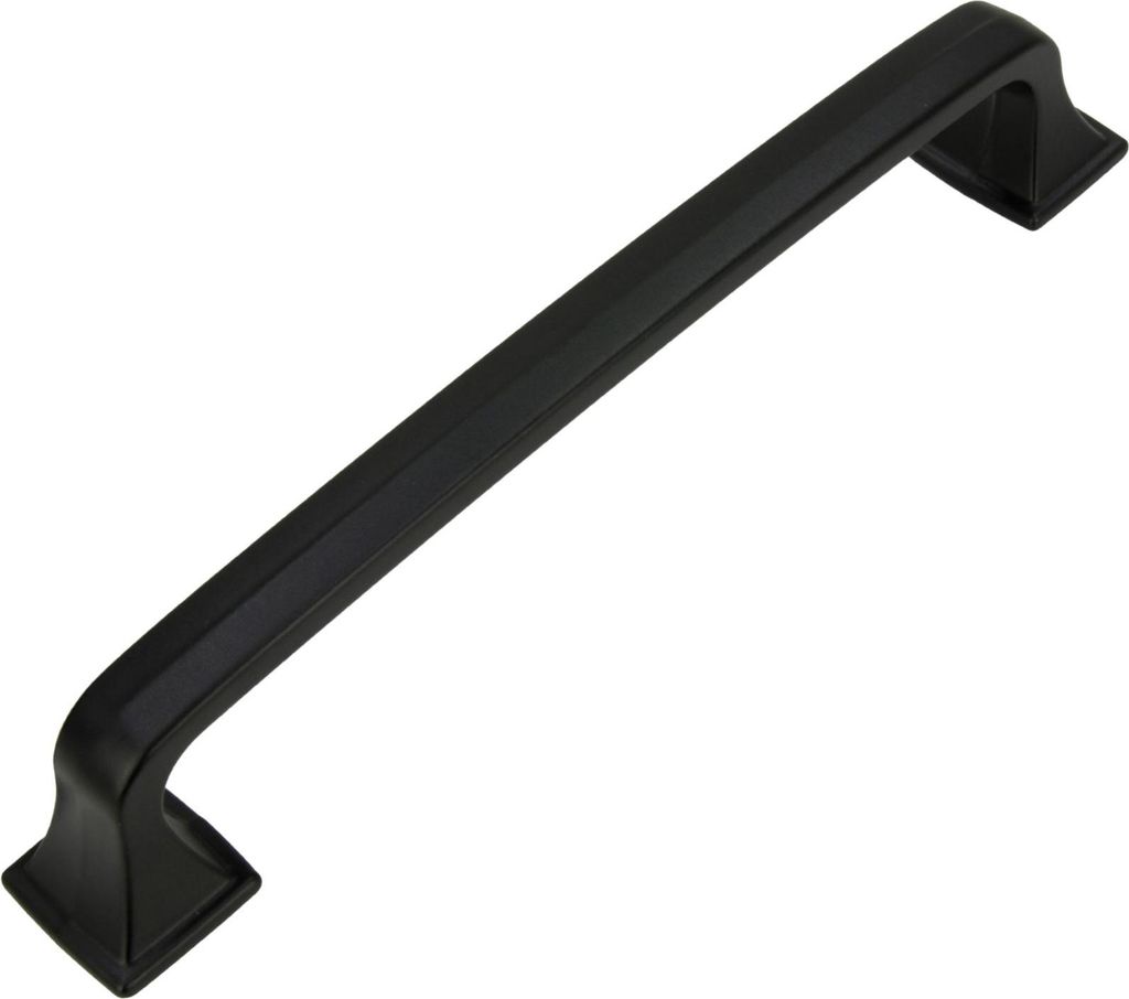 Eleganter schwarzer Möbelgriff aus Aluminium mit 96 mm Abstand – Stilvolles Design für Küchen, Badezimmer und Wohnzimmer. Hochwertige Verarbei...