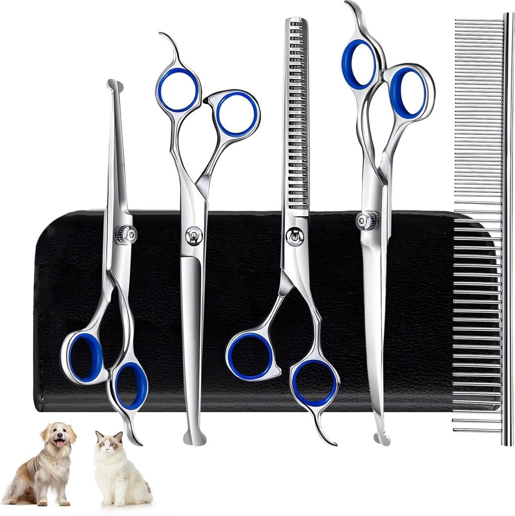 Hundeschere Set Profi 6-In-1, Haarschere Hunde Produktbild 