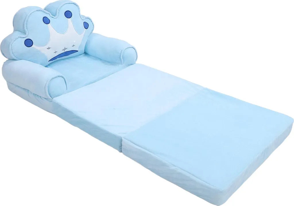 Sedia Bambini Divano Letto Blu: Comfort per Lettura e Riposo Quotidiano