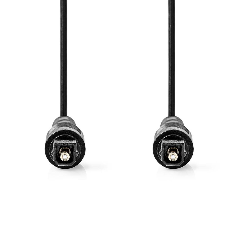 Nedis Optisches Audiokabel - Toslink Stecker - Toslink Stecker - 5.00 m - Rund - PVC - Schwarz - Box