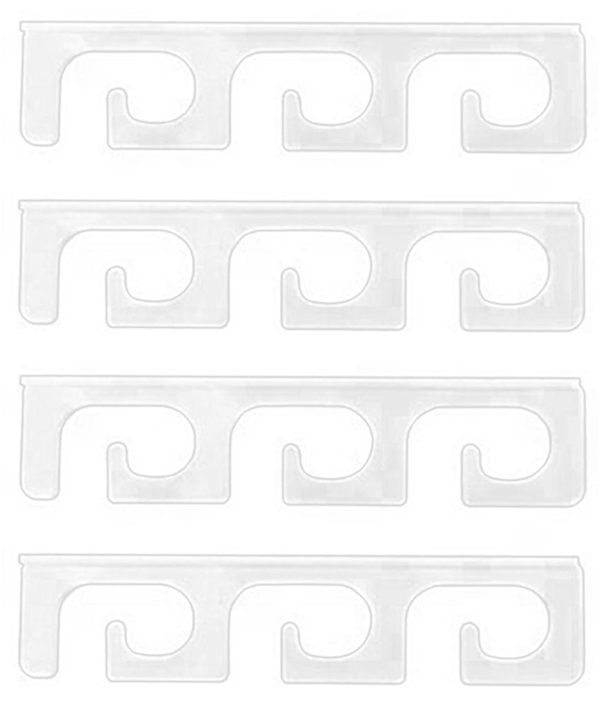 4er-Set Angelrutenhalter, 6 Rutenpositionen, sturzsicher, hohe Tragfähigkeit, abnehmbar, zur Wand- und Deckenmontage, Angelrutenhalterung, Angelwe...