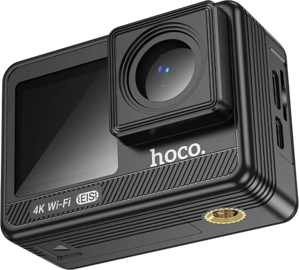HOCO Sportkamera mit zwei 1,3" + 2" Anti-Shake IPS 4K Displays DV102 schwarz