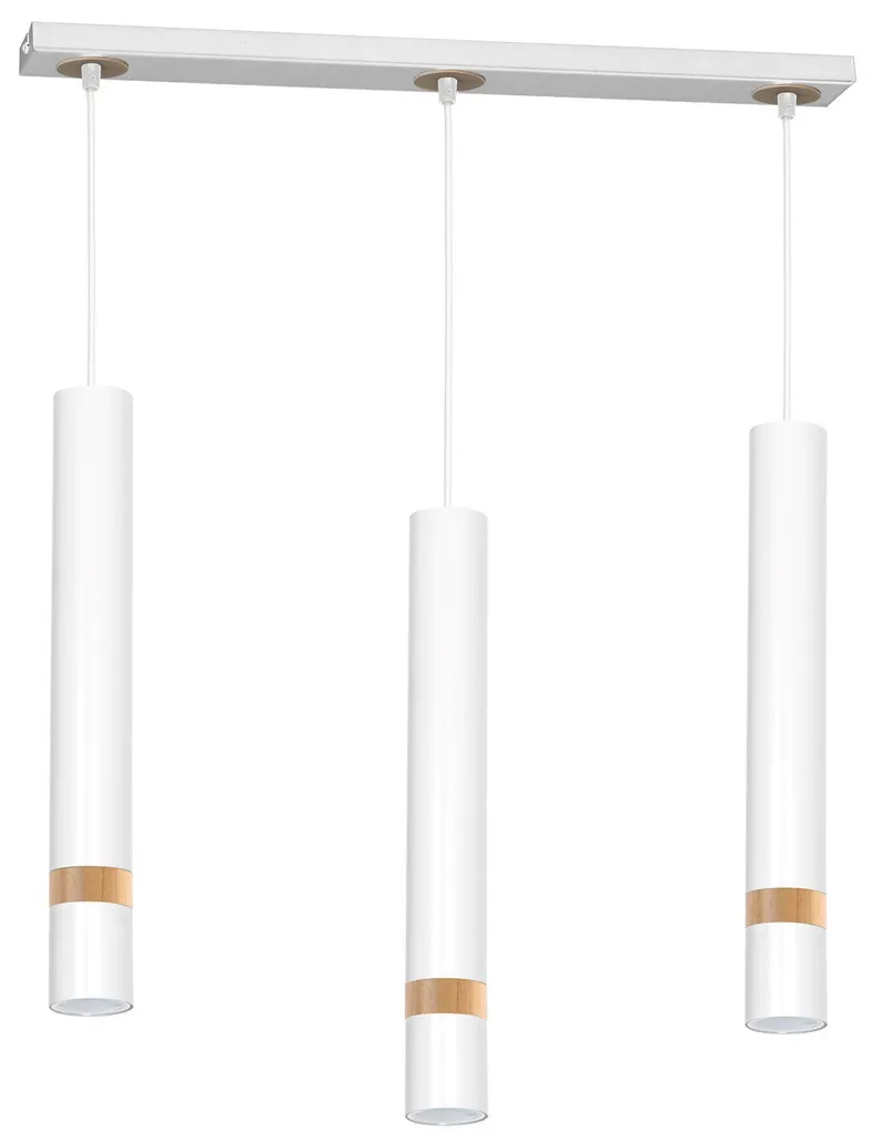 Lampadario 3 Luci GU10 Milagro JOKER MLP6302 Bianco - Illuminazione Tecnica