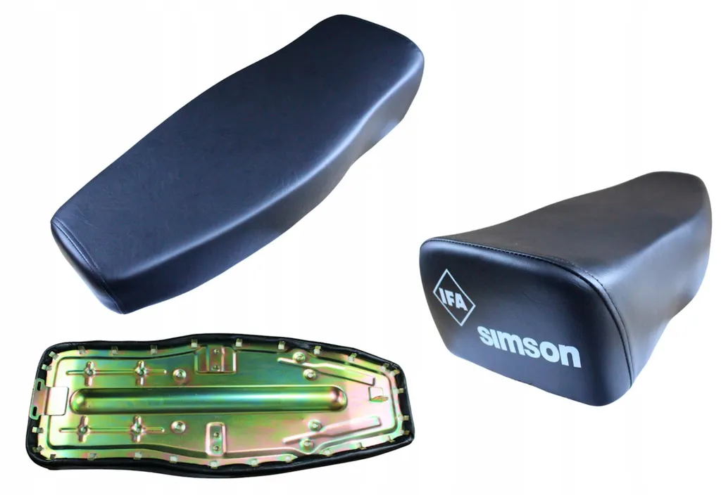 Banc Simson S51 Tuning - Siège Plat avec Tôle Métallique Noir Moderne