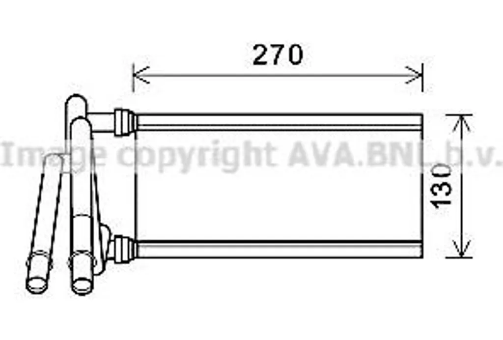 Chauffage Intérieur pour Lexus IS et GS - Radiateur AVA TO6706 OE