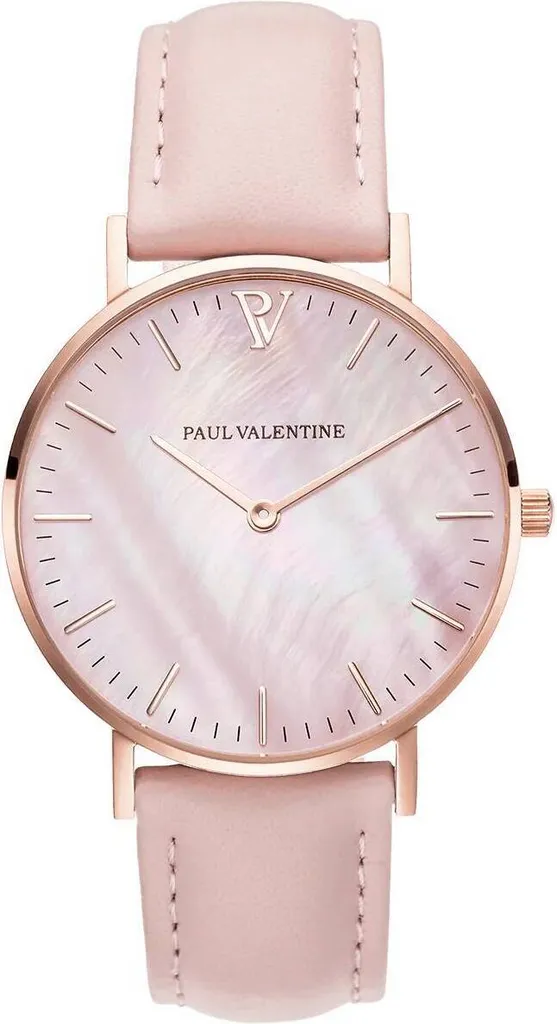 Montre Femme Paul Valentine Rose Gold Pink Seashell 36mm PV36613