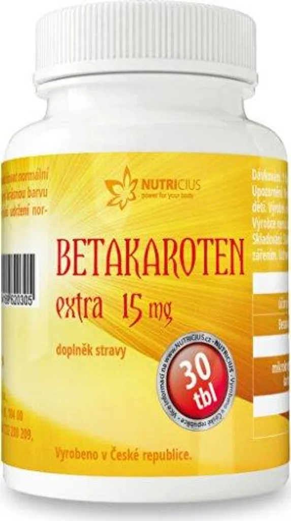 Bétacarotène Extra 15 mg 30 comprimés pour préparer votre bronzage