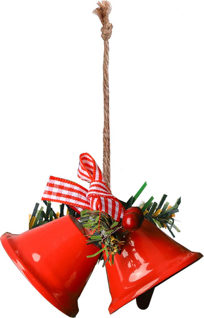 Weihnachtsbaumglocke hohe Haltbarkeit rote Beeren Design mit lanyard lebendiger Farbe Breite Anwendung Dekoratives Metall Weihnachten Jingle Bell O...