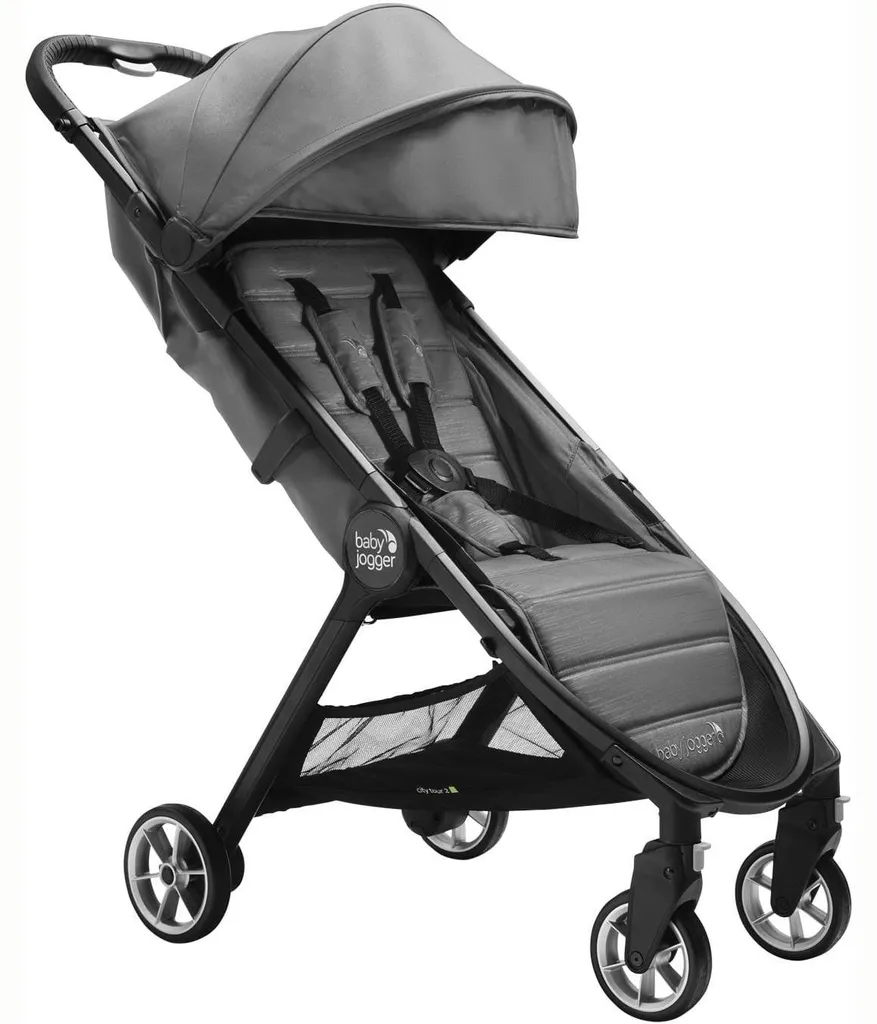Poussette canne City Tour 2 Baby Jogger Shadow Grey pliable avion