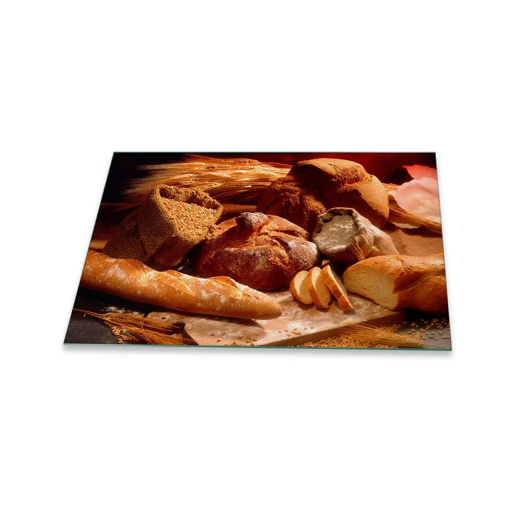 Piastra di copertura per piano cottura in ceramica 1 pezzo 80x52 Food Brown copertura alzatina in vetro