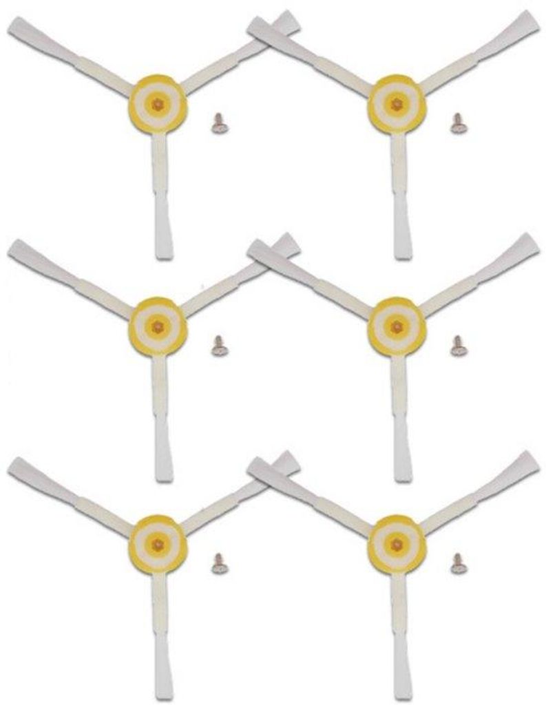 Staubsaugerrobot-Zubehör-Set - 6 Staubsaugerrobot-Zubehör-Bürsten