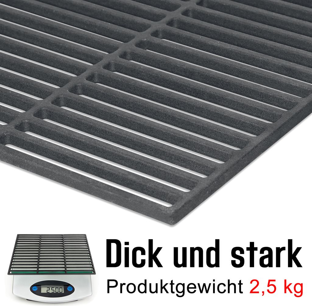 LARS360 Obdĺžnikový liatinový grilovací rošt 42 x 28 cm Obrázok produktu 3
