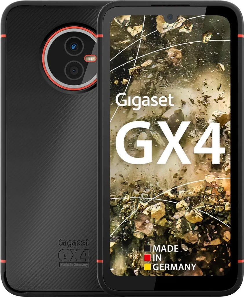 Smartphone Outdoor Gigaset GX4 Noir pour Randonnée GPS et Activités Extrêmes