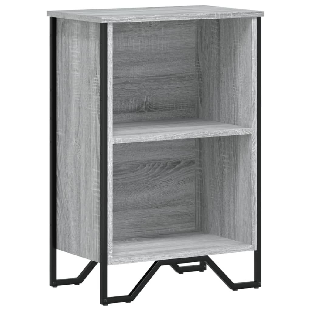 vidaXL Bücherregal Grau Sonoma 50x31x74,5 cm Holzwerkstoff