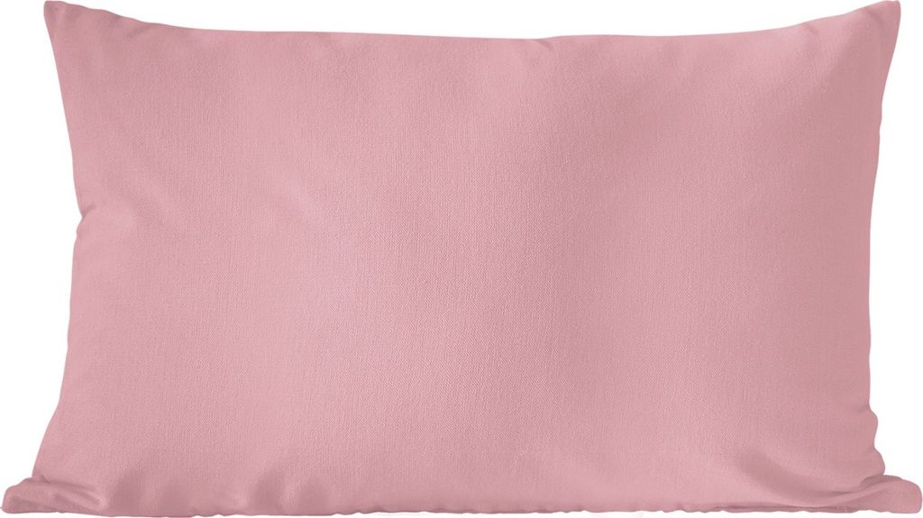 MuchoWow Zierkissen Sofakissen Wohnzimmer Dekokissen 60x40 cm Rosa - Farben - Innenraum - Einfarbig - Farbe - Kopfkissen - Polster mit Foto