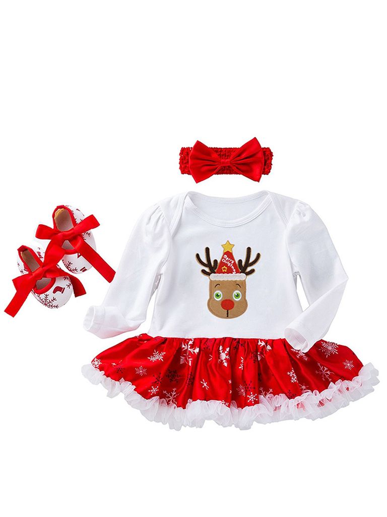 Alaurbeauty Baby Strampler Weihnachten - My First Christmas Mit Hut 0-18 Monate