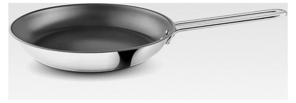 Eva Trio | Bratpfanne aus Edelstahl 24 cm mit Slip-Let und Laser-Titan-Oberfläche