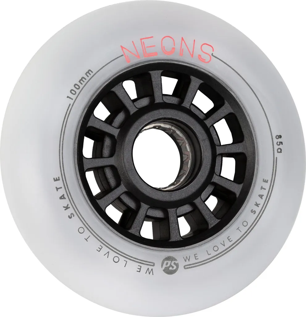 Solution Visibilité Roller : Roues 100mm Powerslide Neons Rouge 85A - 3