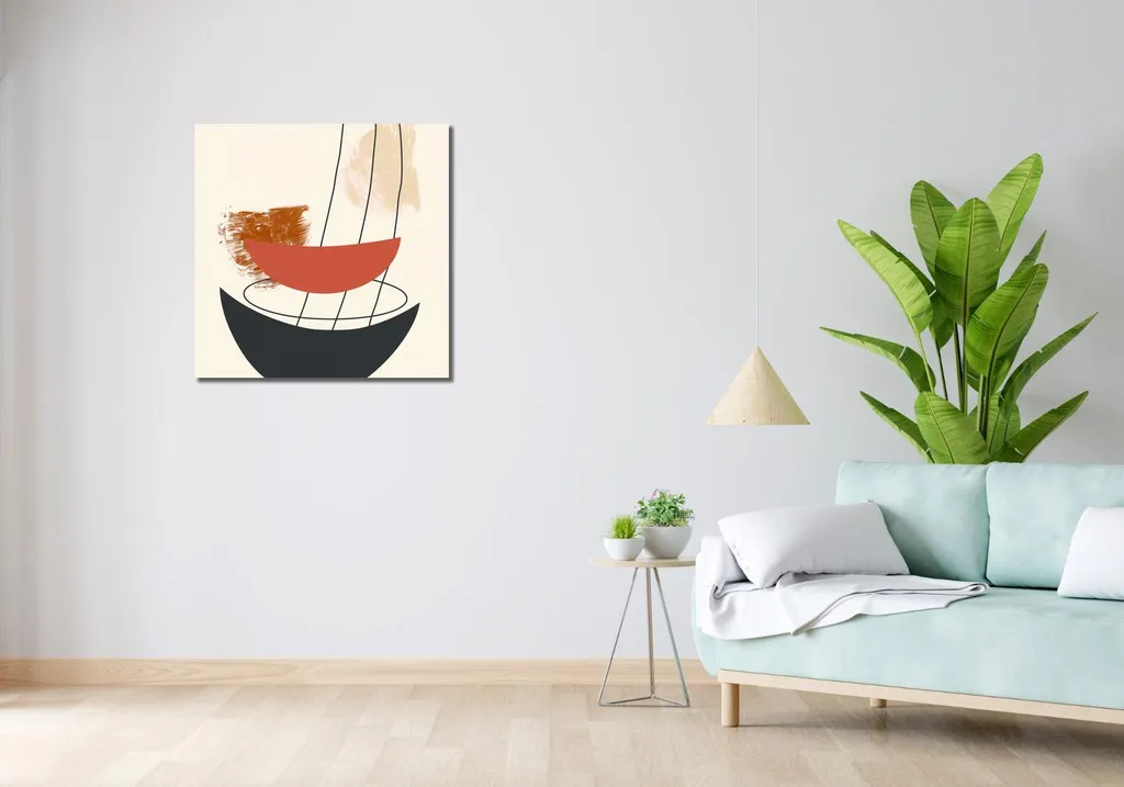 Offerta Quadro 70x70 Il vento nella vela - Tela Pronta Consegna - 2