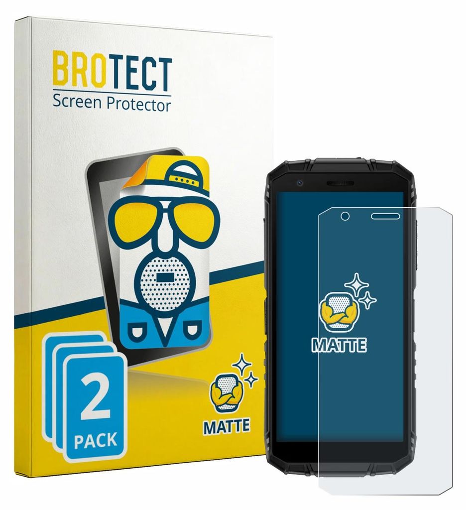2x BROTECT Schutzfolie für Doogee Fire 3 Displayschutz Displayschutzfolie Folie Matt Entspiegelungsfolie