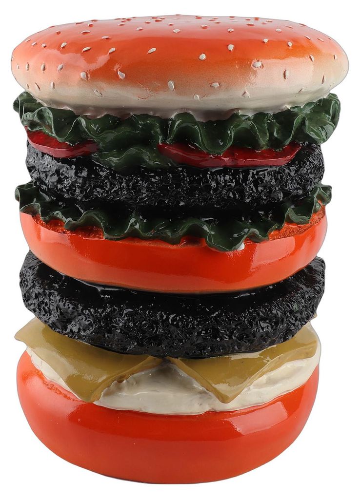 Kleiner Hocker, niedlich, stilvoll, handbemalt, ergonomisch, multifunktional, Kunstharz, Schuhwechsel für Wohnzimmer, Schlafzimmer, Burger