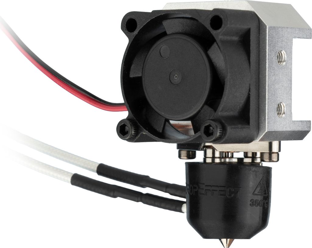 DropEffect XG Hot-End mit Kinematischer Kopplung, starrer Architektur und 6 diskreten Kabelpositionen