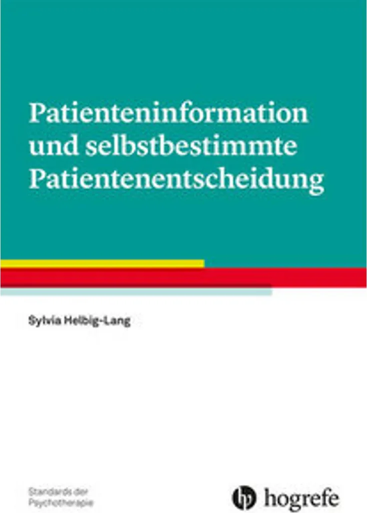 Livre Patienteninformation : Manuel sur la décision médicale autonome