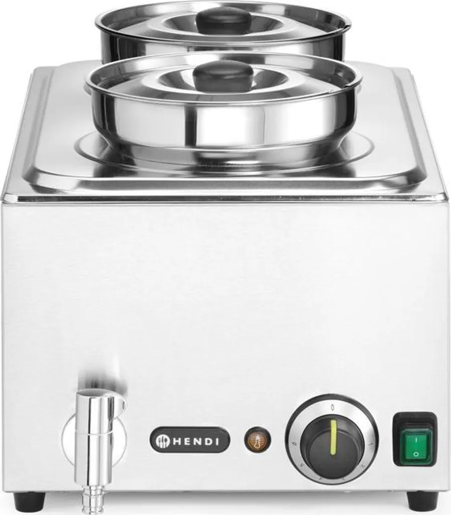 Bain-marie de table HENDI Ranger pour service traiteur 2x4L 1000W