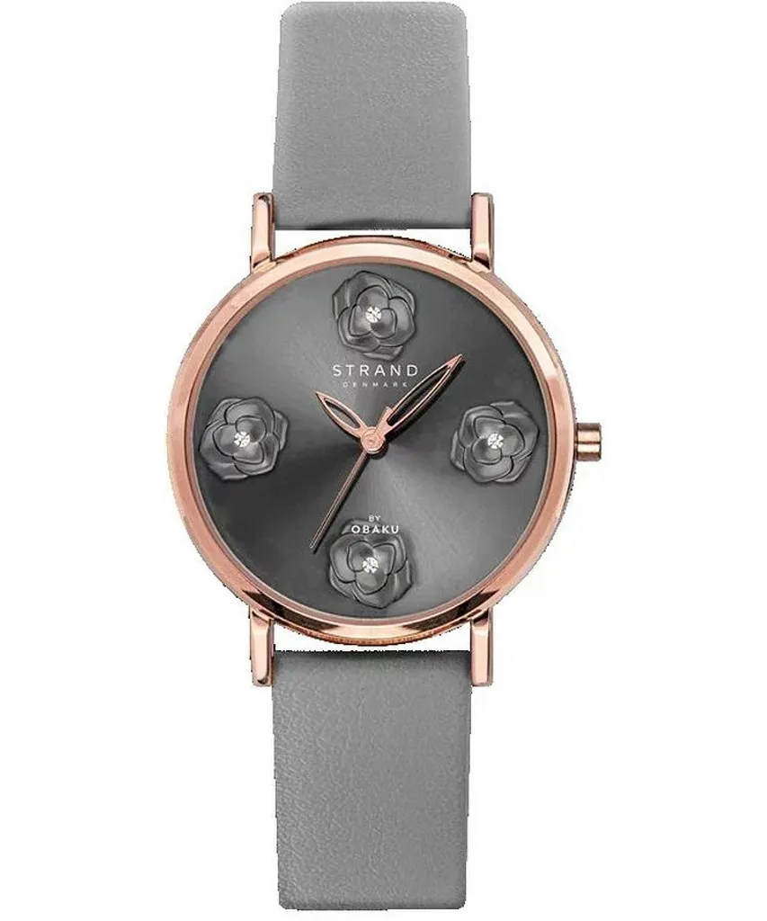 Strand Denmark S733LXVJVJ: Orologio Donna Grigio con Cristalli e Fiori