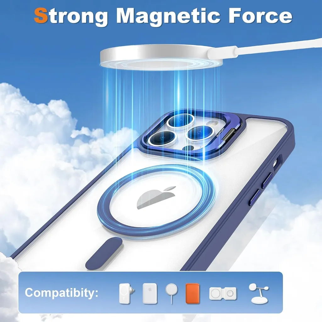 Custodia IPhone 15 Pro Con Anatra Travestita – Magneti MagSafe – Antiurto In TPU E Policarbonato